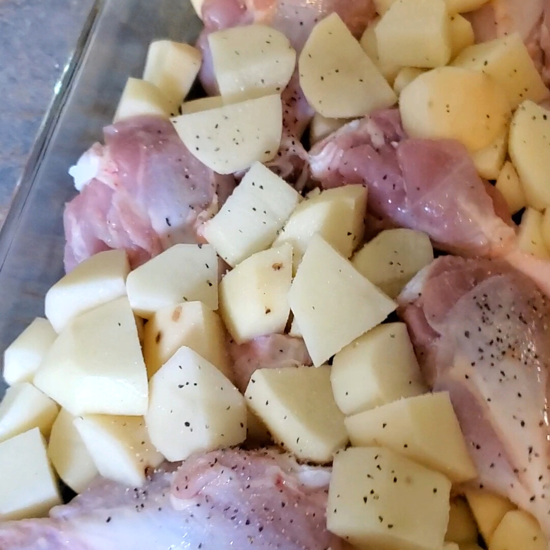 potatoes and chicken drumsticks recipe