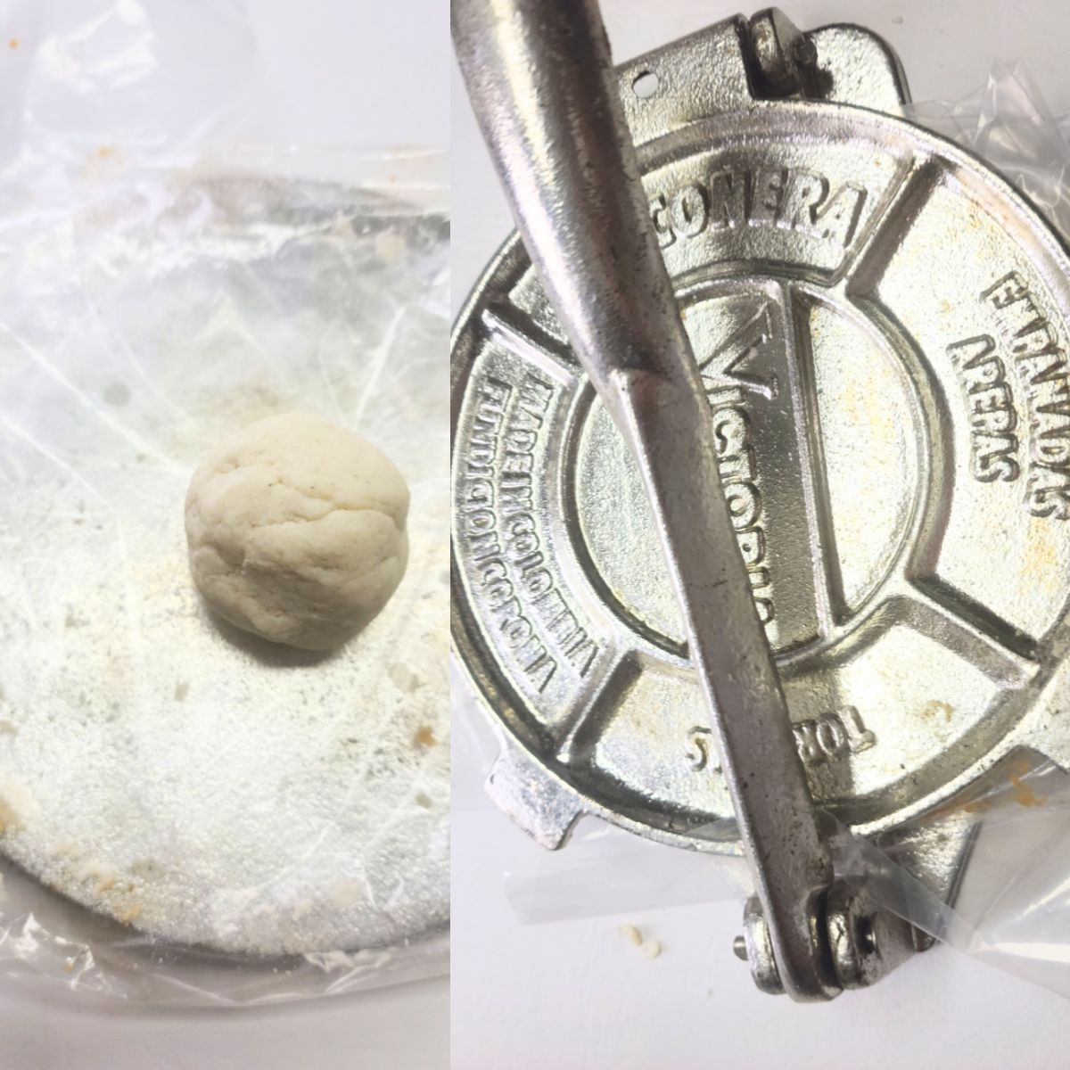 make a ball from the dough Fried Empanadas with Masa Harina