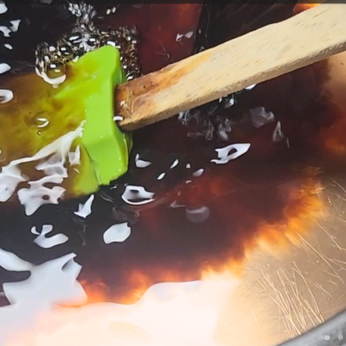 add vanilla to the cold mixture for simple syrup for shave ice.