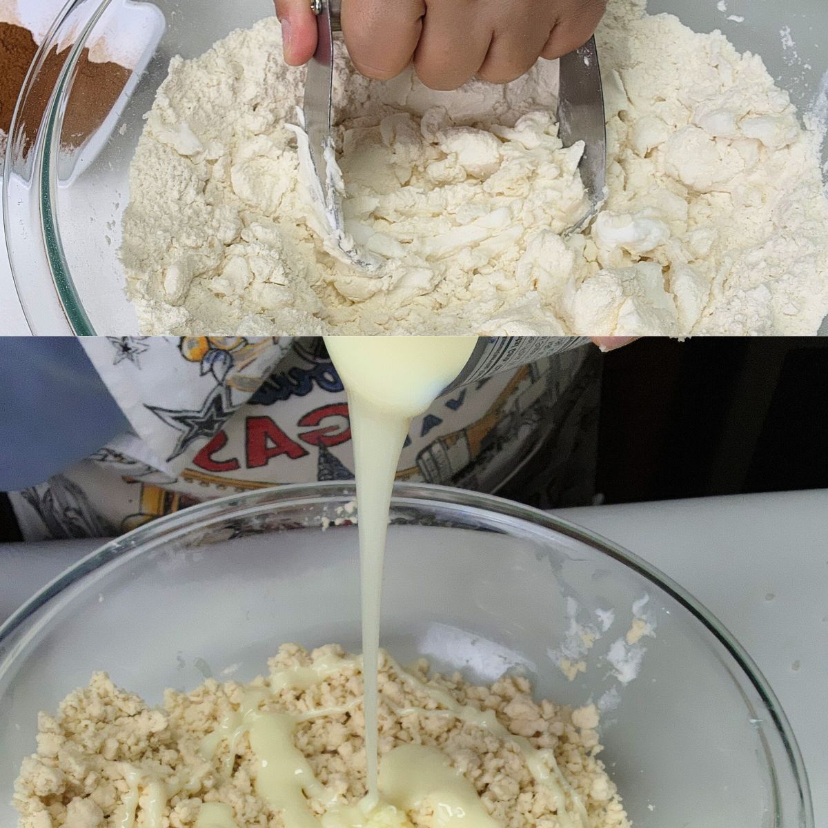 mix the ingredients fro this hojarascas