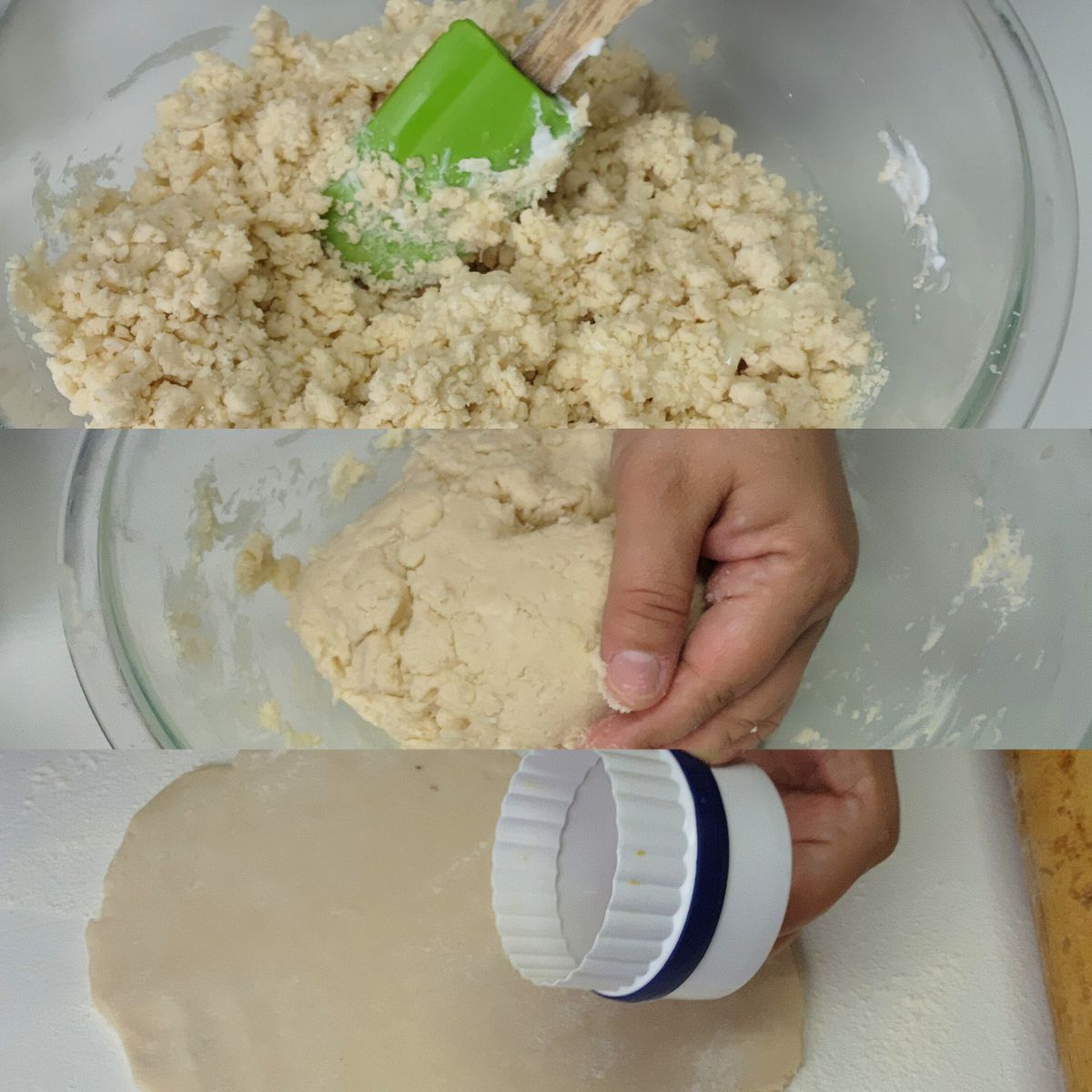 make the dough for the hojarascas