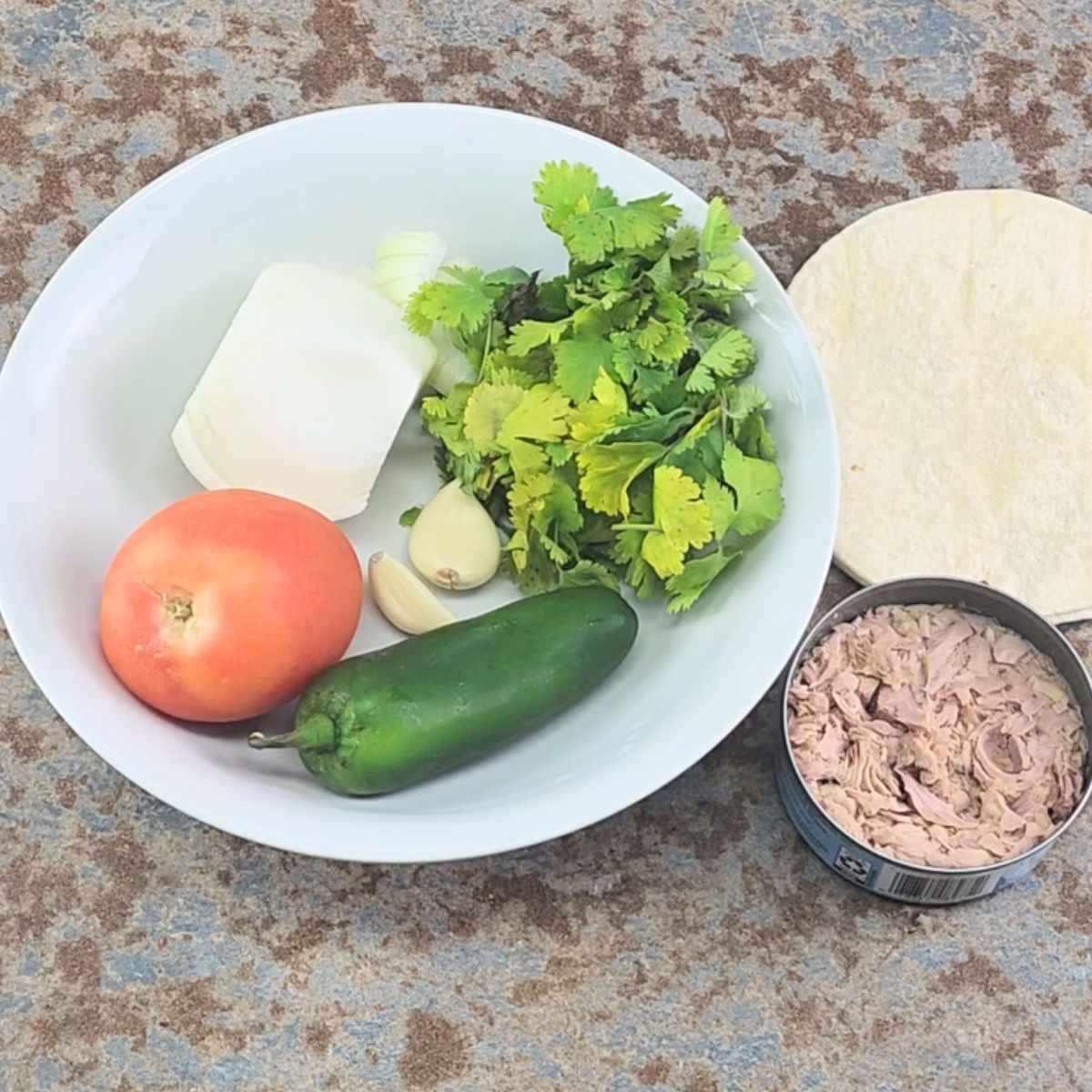 ingredients for the tuna recipes.