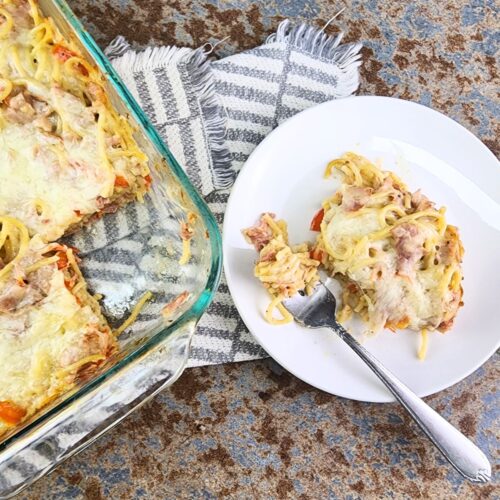 tuna fish spaghetti.