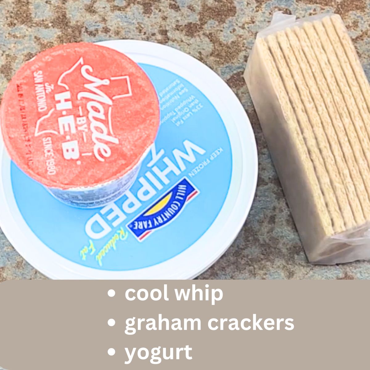 Ingredients for the Homemade ice cream yogurt cookies.