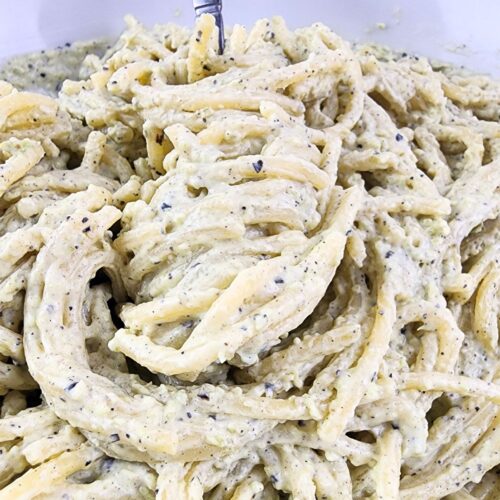 MEXICAN GREEN SPAGHETTI.