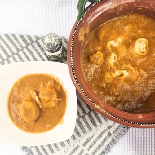 BEAN SOUP WITH EGGS.