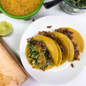 street tacos at home.